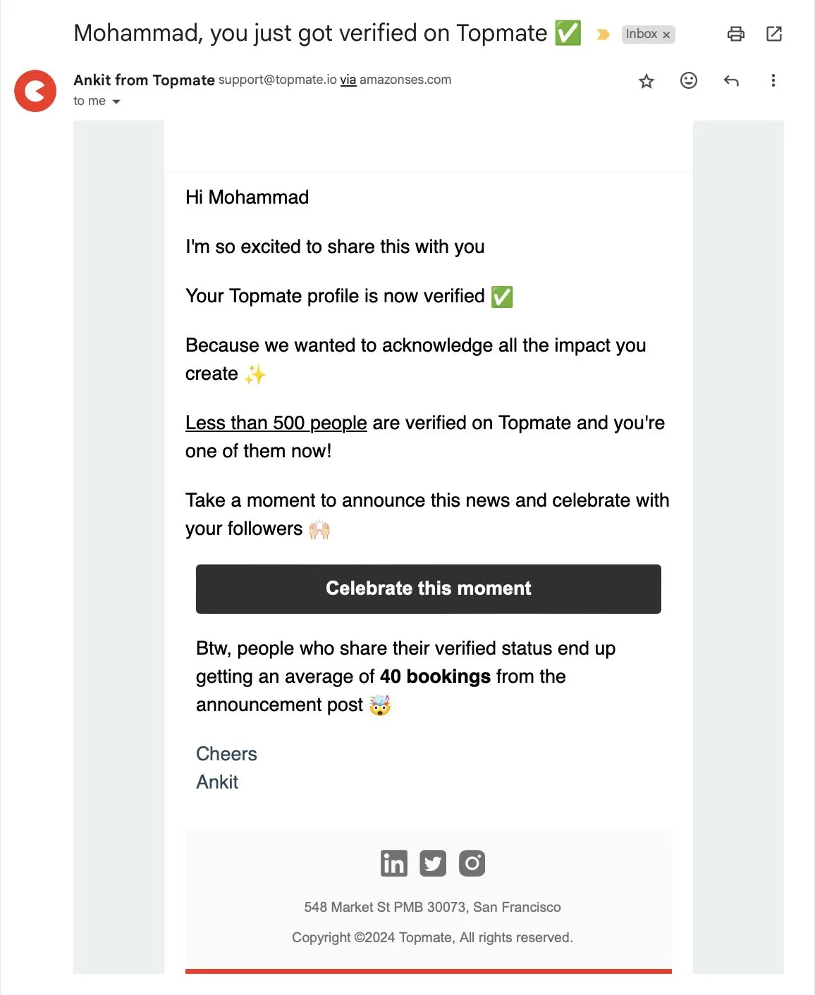 I’ve got the 𝐛𝐥𝐮𝐞 𝐭𝐢𝐜𝐤 ✅ on topmate.io 😳✨ - Image 2 of 2